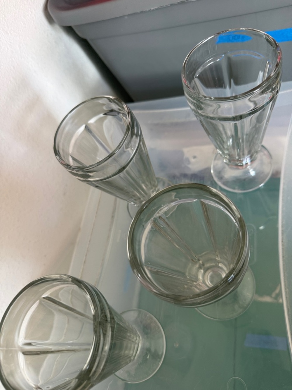 Clear Glass Dessert Sundae Cups – Set of 4 - Picture 2 of 6
